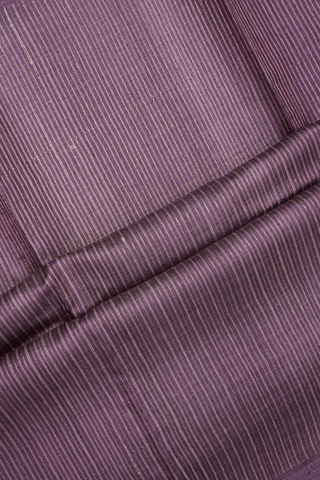 Zari Motifs Dusty Purple Tussar Silk Saree