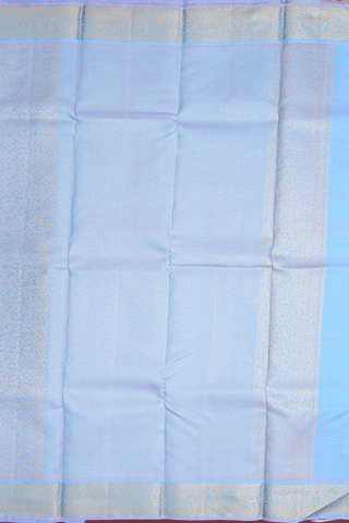 Zari Motifs Light Blue Kanchipuram Silk Saree