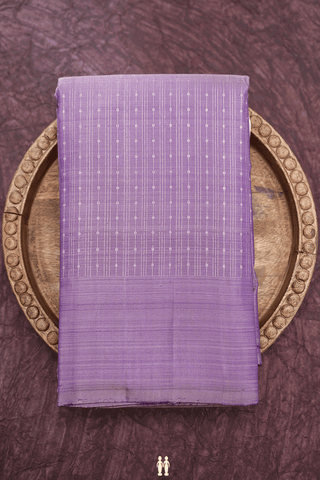 Zari Striped Design Dusty Purple Kanchipuram Silk Saree