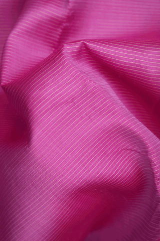 Zari Striped Design Pink Kanchipuram Silk Saree