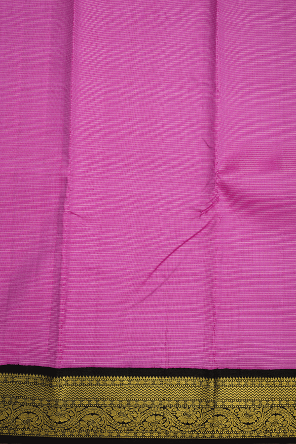 Zari Striped Design Pink Kanchipuram Silk Saree