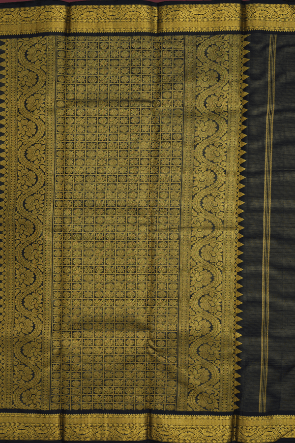 Zari Striped Design Pink Kanchipuram Silk Saree