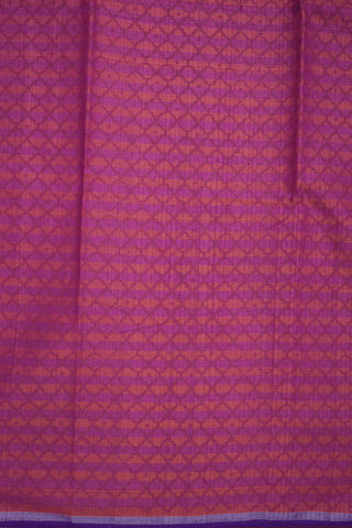 Zari Striped Design Red And Magenta Kanchipuram Silk Saree