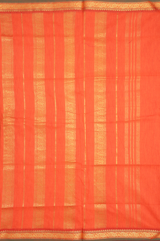 Zari Striped Design Rose Red Kalyani Cotton Saree
