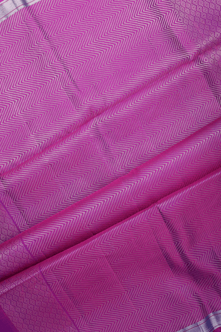 Zari Stripes Buttas Purple Rose Soft Silk Saree