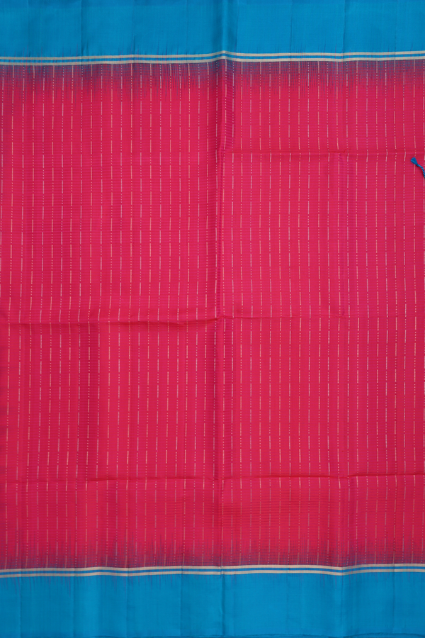 Zari Stripes Design Magenta Soft Silk Saree