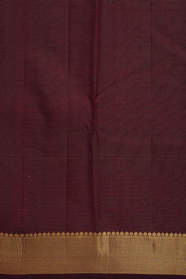 Zari Stripes Design Maroon Kanchipuram Silk Saree