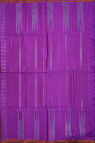 Zari Stripes Design Purple Soft Silk Saree