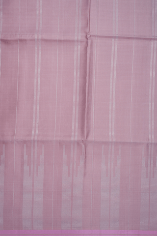 Zari Stripes Design Rose Beige Soft Silk Saree