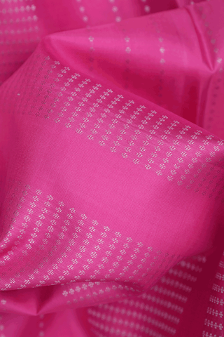Zari Stripes Design Rose Pink Soft Silk Saree