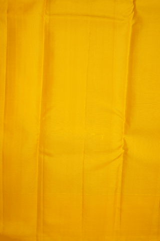 Zari Stripes Design Royal Yellow Kanchipuram Silk Saree