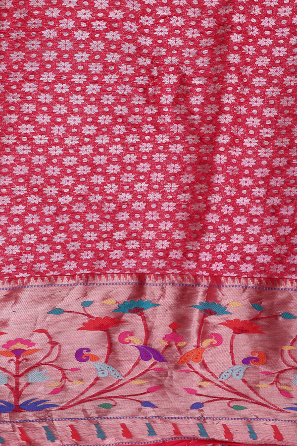 Bandhani Silk Saree In Rani Pink With Tie And Dye Design