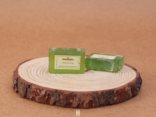 Neem And Tulsi Flavour Set Of 5 Handmade Soap