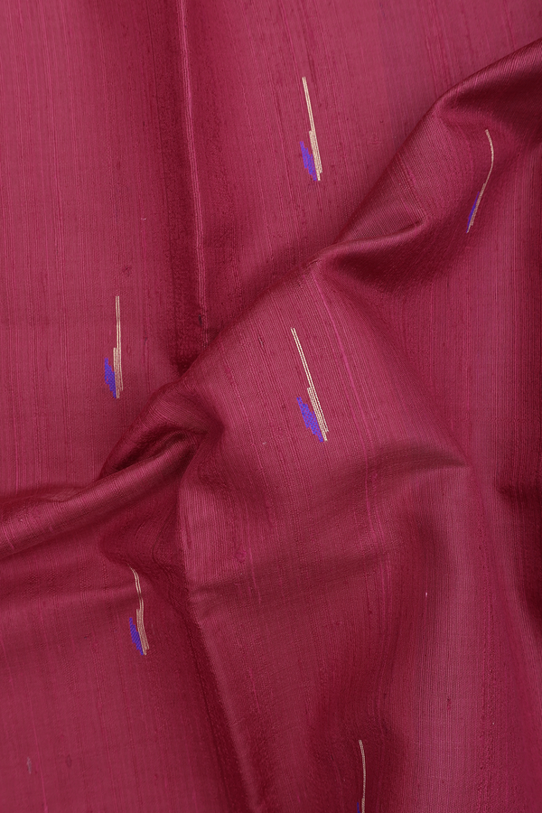 Jute Saree In Red With Muniya Design