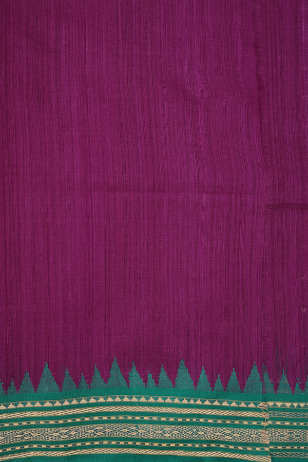 Bailu Silk Saree In Grape Purple With Chamki Work