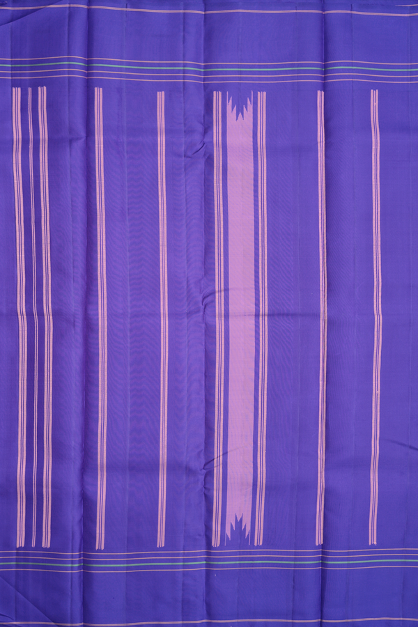 Kanchipuram Silk Saree In Dusty Pink With Contrast Border