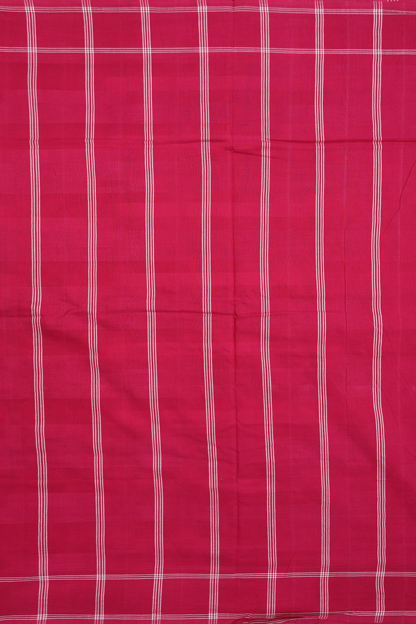 Pochampally Cotton Saree Black And White With Allover Design