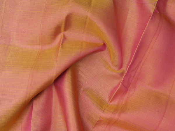 Floral Border Dual Tone Kanchipuram Pavadai Sattai Material