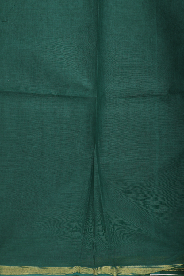Ahmedabad Cotton Saree In Green With Printed Design