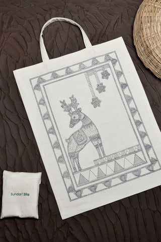 Deer Printed Reusable Cloth Bag