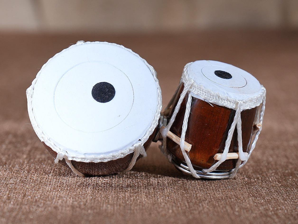 Handicraft Wooden Dabela Drum With Magnet