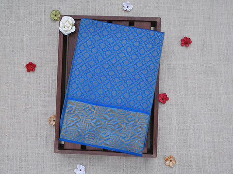 Rudraksh Design Cobalt Blue Unstitched Blouse Material