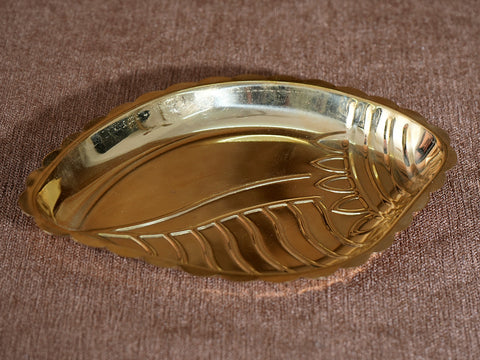 Brass Sangu Design Pooja Plate