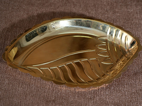 Brass Sangu Design Pooja Plate
