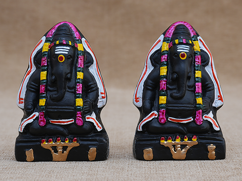 Set Of 2 Big Size Handicraft Lord Ganesha Statue