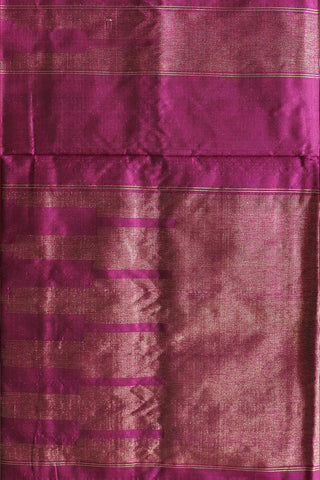 Kuyil Kann Zari Border Grape Purple Pochampally Silk Saree