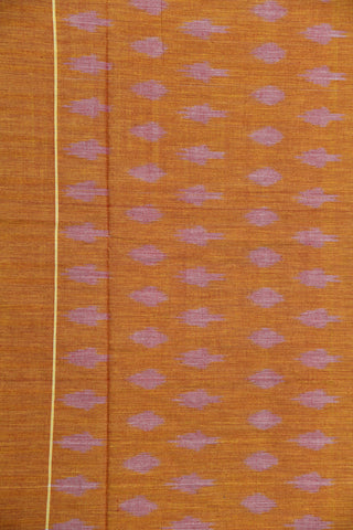 Geometric Design Maroon Pochampally Cotton Saree