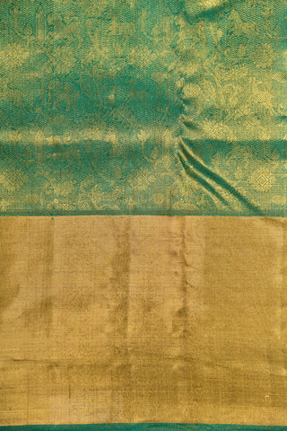 Tissue Brocade Vanasingaram Design Green Kanchipuram Silk Saree