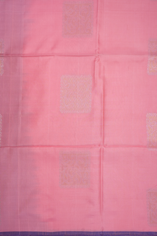 Square Zari Motifs Orchid Pink Soft Silk Saree