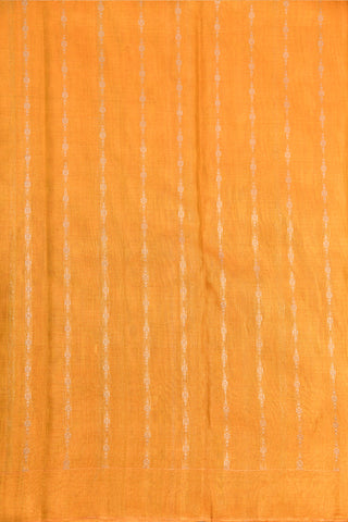 Tissue With Vertical Silver Zari Butti Line Kanchipuram Silk Saree