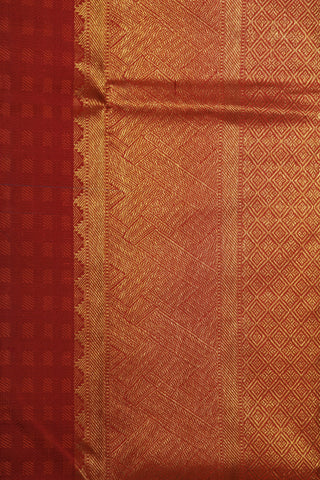 Checked Design Lavender Kanchipuram Silk Saree