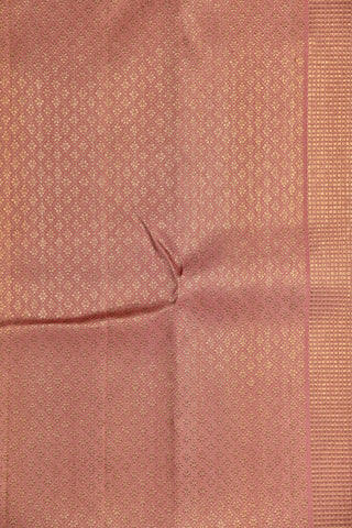 Animal Motifs Onion Pink Kanchipuram Silk Saree