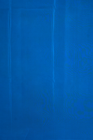Allover Floral Digital Printed Teal Blue Crepe Saree