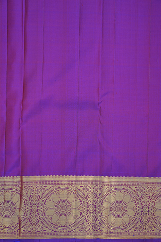 Threadwork With Zari Buttas Ruby Red Kanchipuram Silk Saree