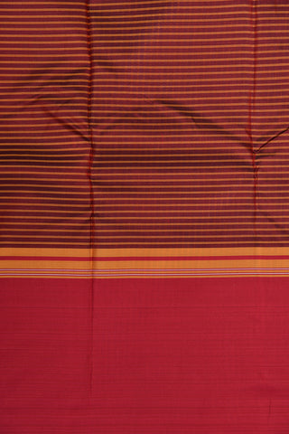 Striped Big Border With Monochrome Checks Teal Blue Kanchipuram Silk Saree