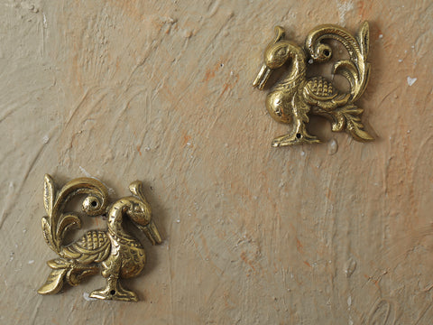 Pair of Brass Annam Wall Hangings