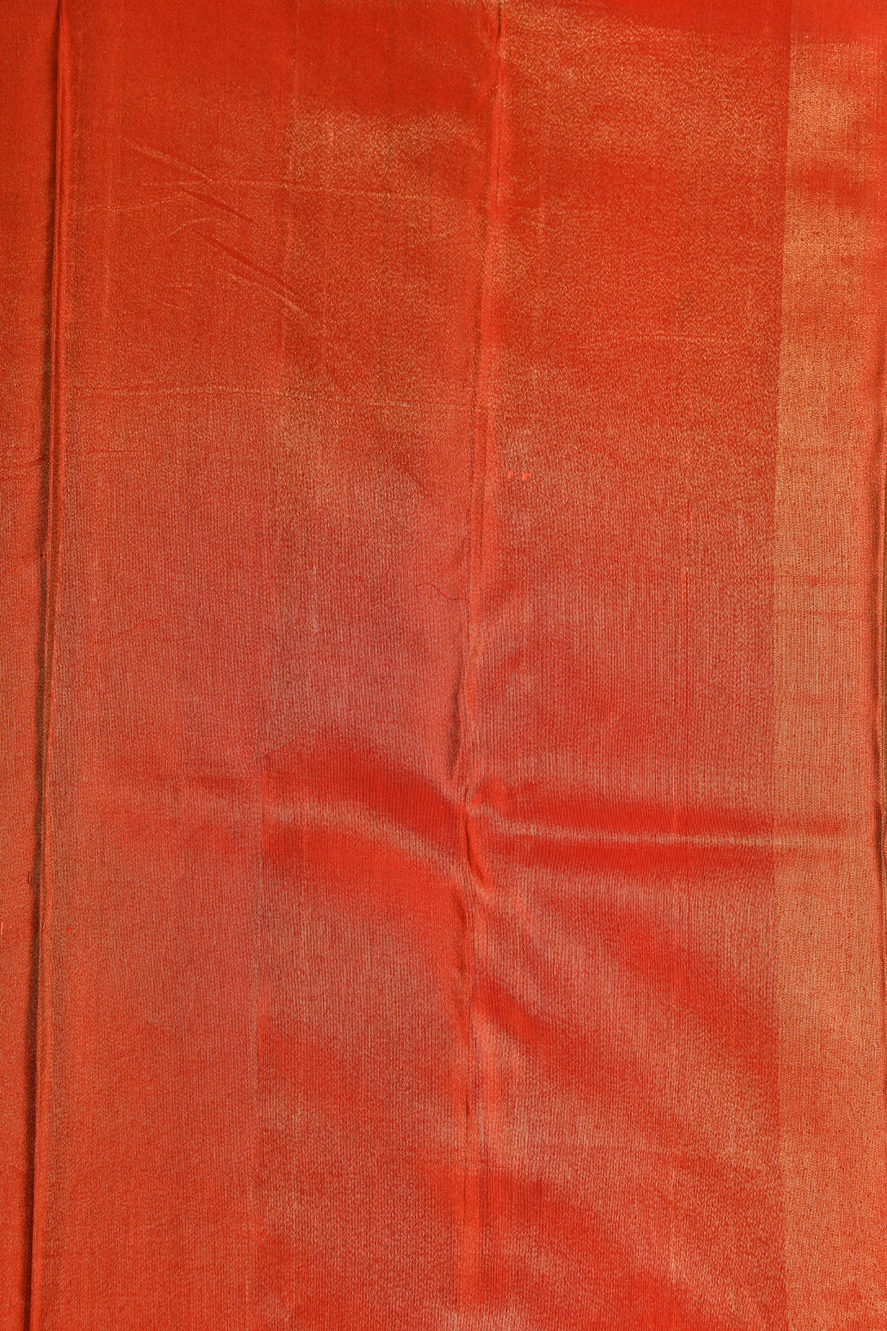 Allover Floral Zari Pattern Orange Kanchipuram Silk Saree