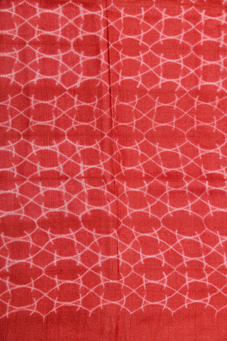 Allover Pattern Apple Red Shibori Saree