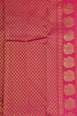 Peacock Zari Butta Multicolor Kanchipuram Silk Saree