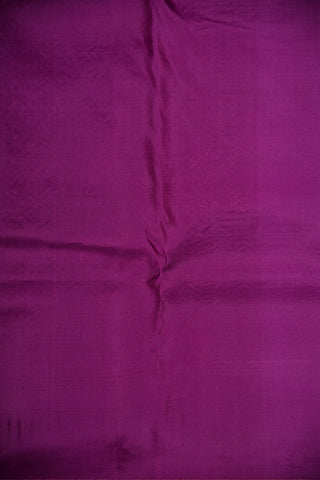 Brocade Border With Creepers Design Burgundy Purple Kanchipuram Silk Saree