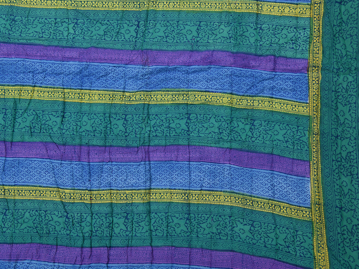 Allover Pattern Multicolor Cotton Double Quilt