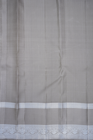 Stripes With Buttas Lavender Kanchipuram Silk Saree