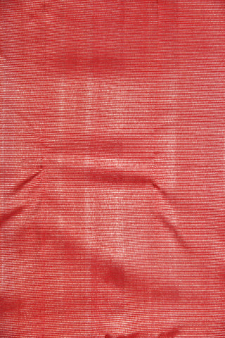 Silver Zari Zig Zag Design Punch Pink Kanchipuram Silk Saree
