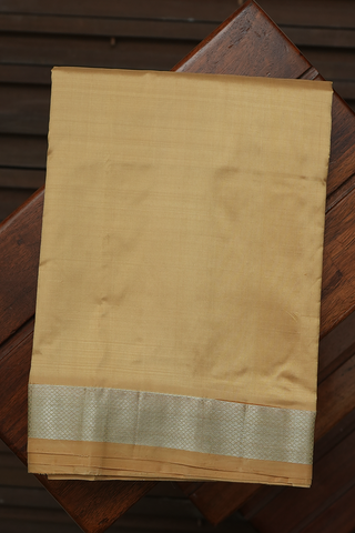 Kuyil Kann Zari Border Yellow Silk Dhoti With Angavastram Set