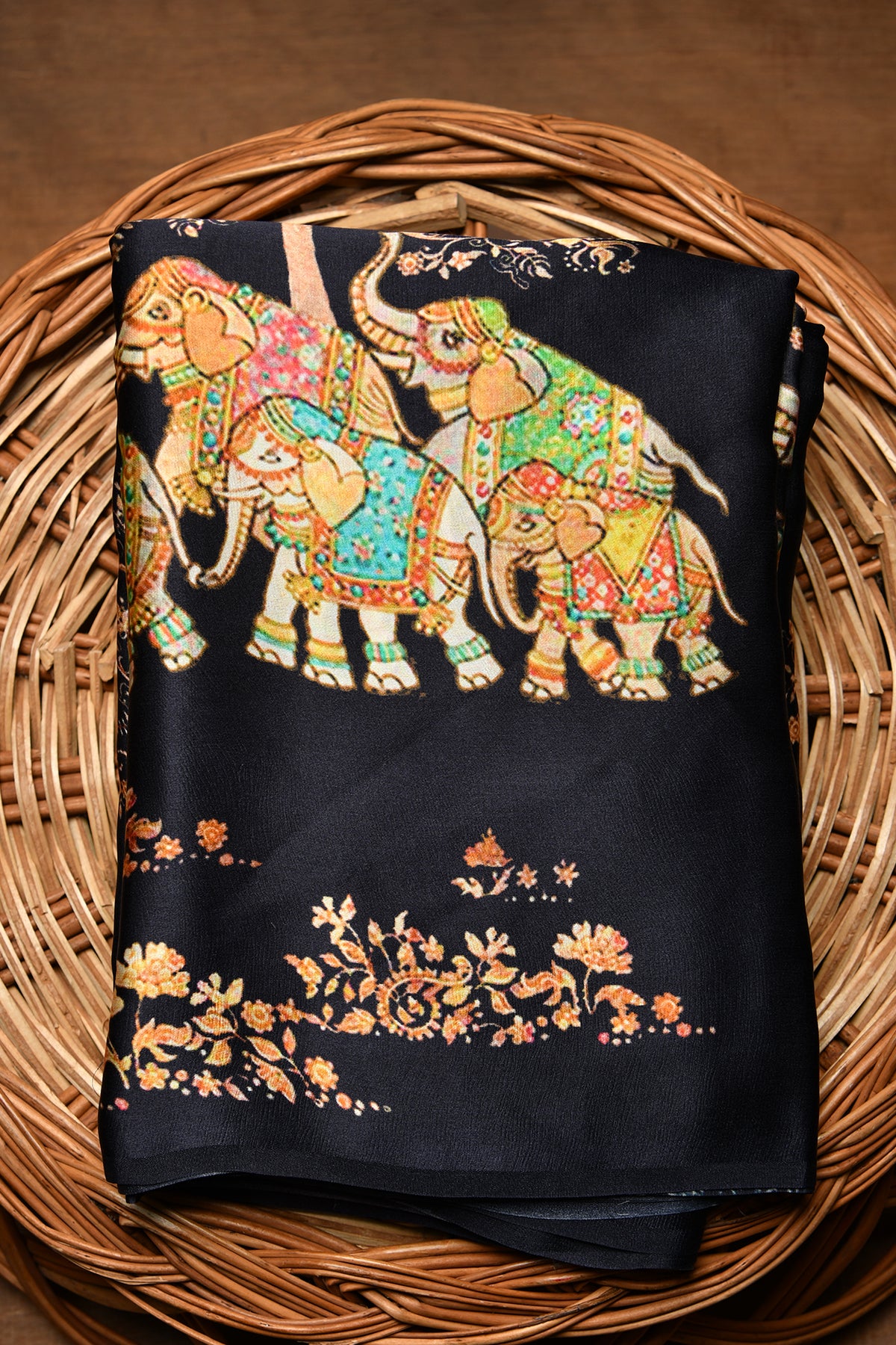 Elephant Design Saree Hathi saree Cotton Silk Saree