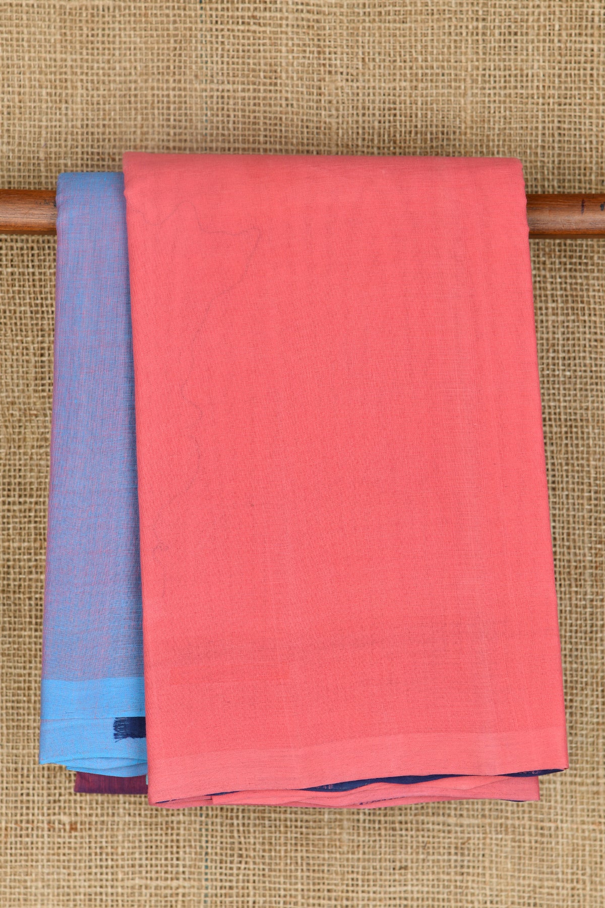 Plain Tricolor Kanchi Cotton Saree